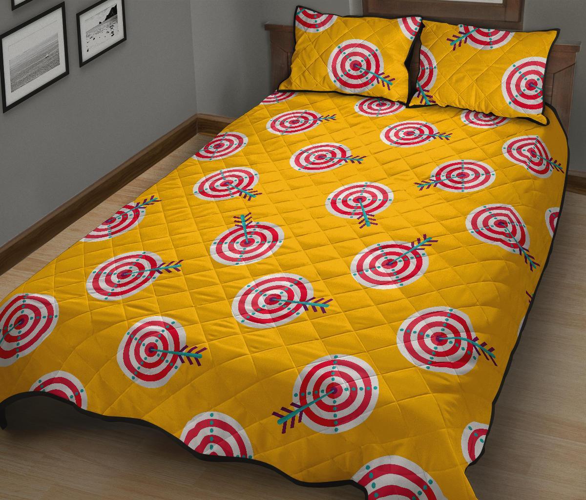 Archery Targets Pattern Print Bed Set Quilt-grizzshop
