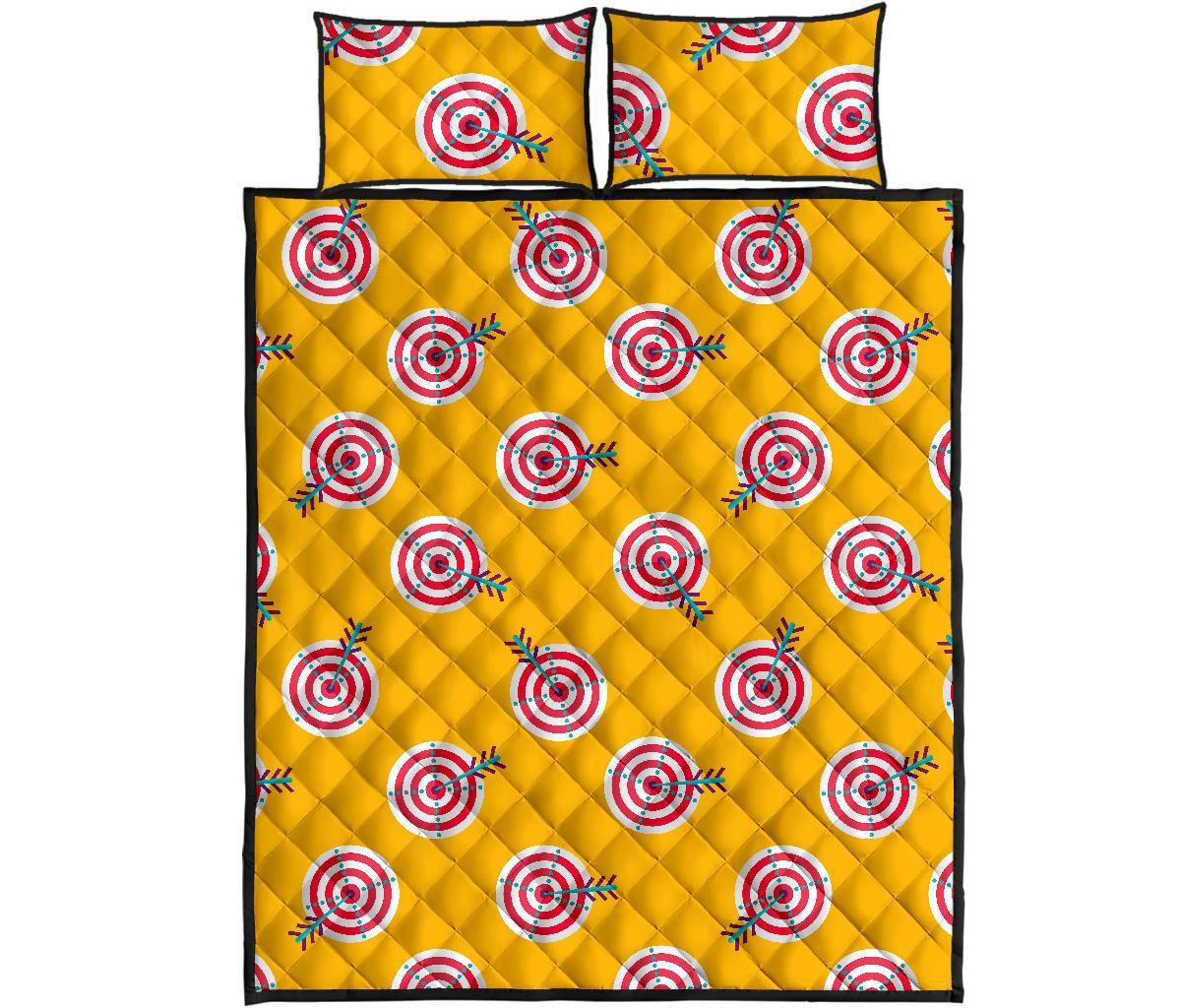 Archery Targets Pattern Print Bed Set Quilt-grizzshop