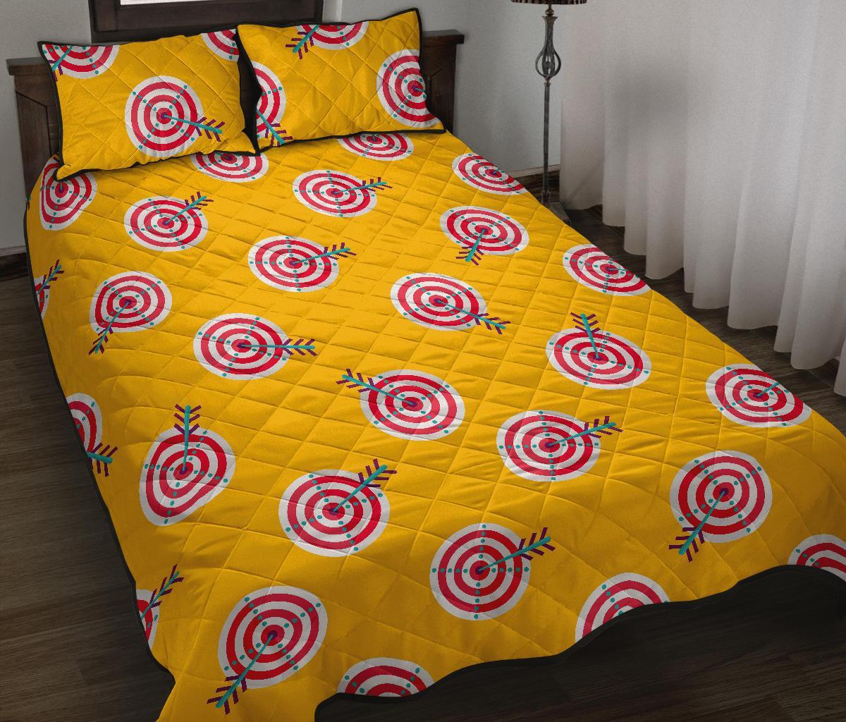 Archery Targets Pattern Print Bed Set Quilt-grizzshop