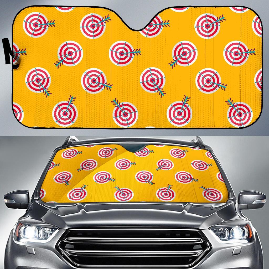 Archery Targets Pattern Print Car Sun Shade-grizzshop