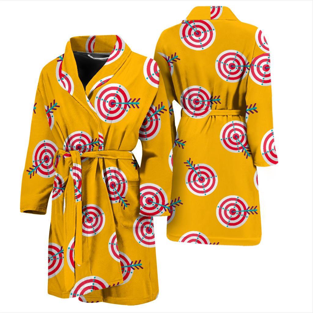 Archery Targets Pattern Print Men Long Robe-grizzshop