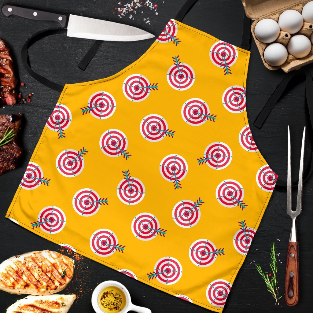 Archery Targets Pattern Print Men's Apron-grizzshop