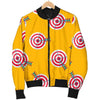 Archery Targets Pattern Print Men's Bomber Jacket-grizzshop