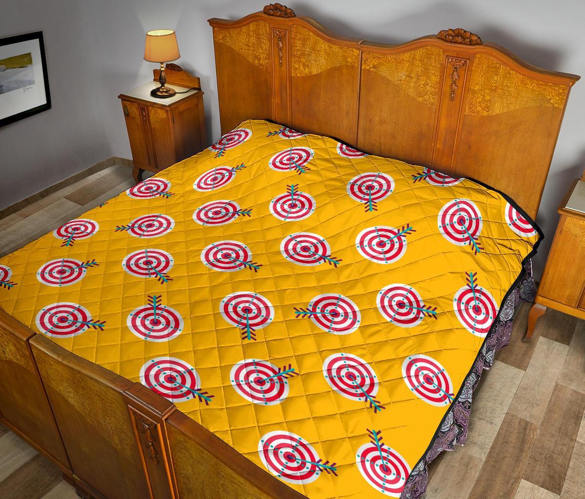 Archery Targets Pattern Print Quilt-grizzshop