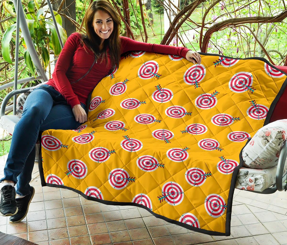 Archery Targets Pattern Print Quilt-grizzshop