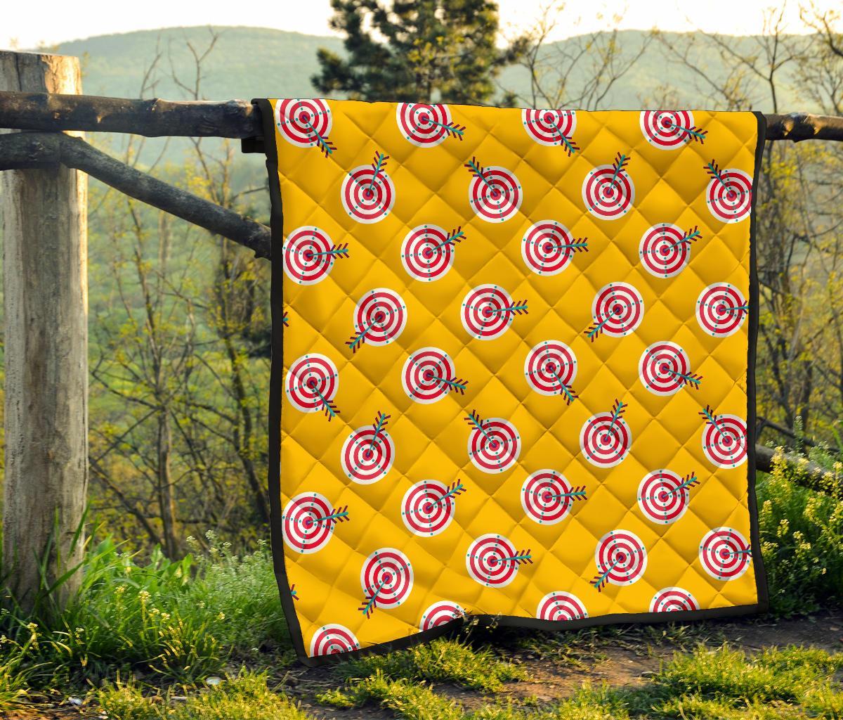 Archery Targets Pattern Print Quilt-grizzshop