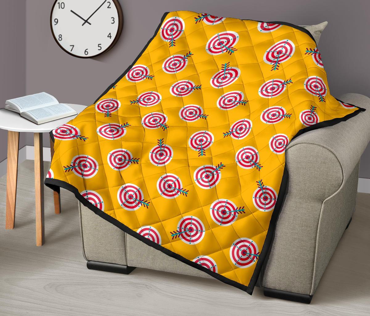 Archery Targets Pattern Print Quilt-grizzshop