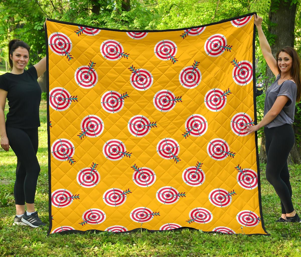 Archery Targets Pattern Print Quilt-grizzshop