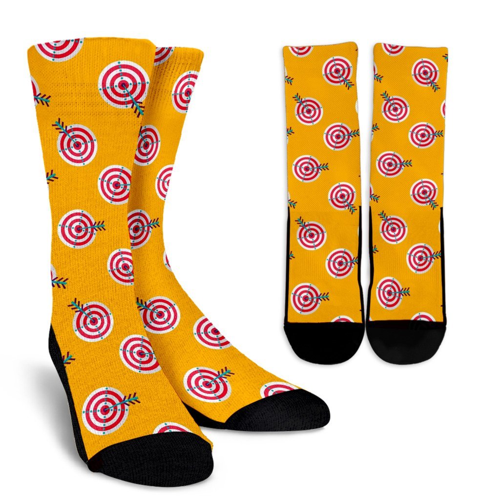 Archery Targets Pattern Print Unisex Crew Socks-grizzshop