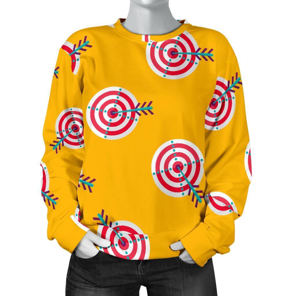 Archery Targets Pattern Print Women's Sweatshirt-grizzshop