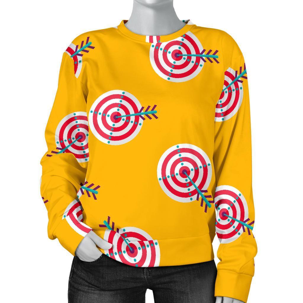 Archery Targets Pattern Print Women's Sweatshirt-grizzshop