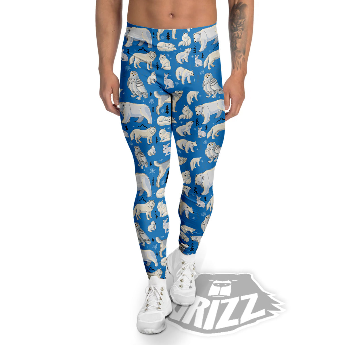 Arctic Animals North Print Pattern Men's Leggings-grizzshop
