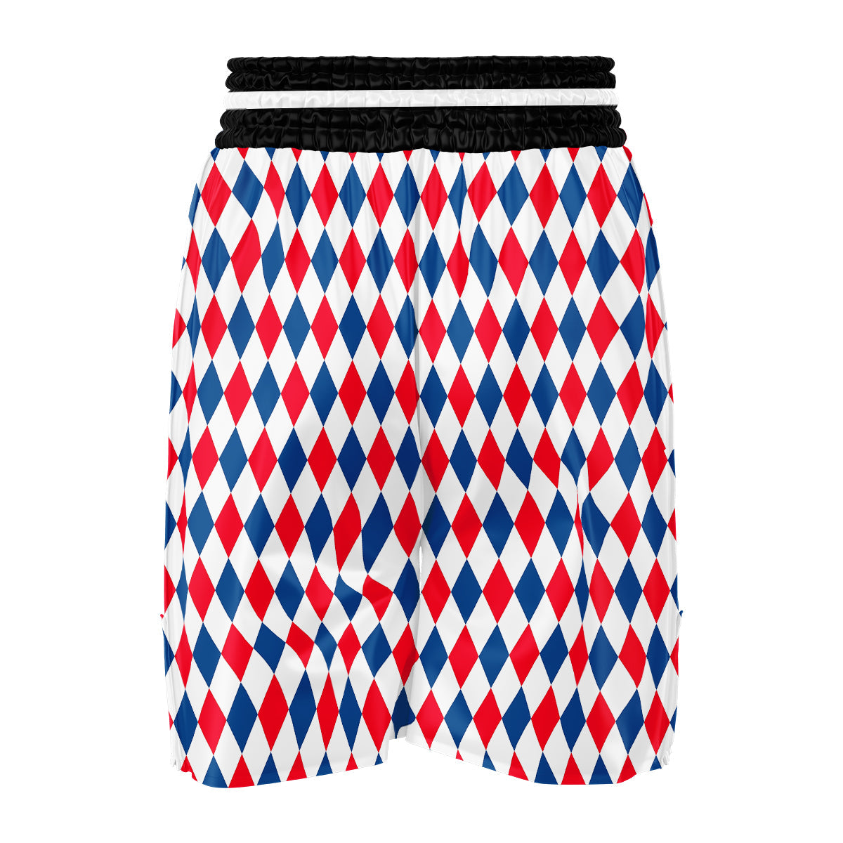 Argyle American Print Pattern Boxing Shorts-grizzshop