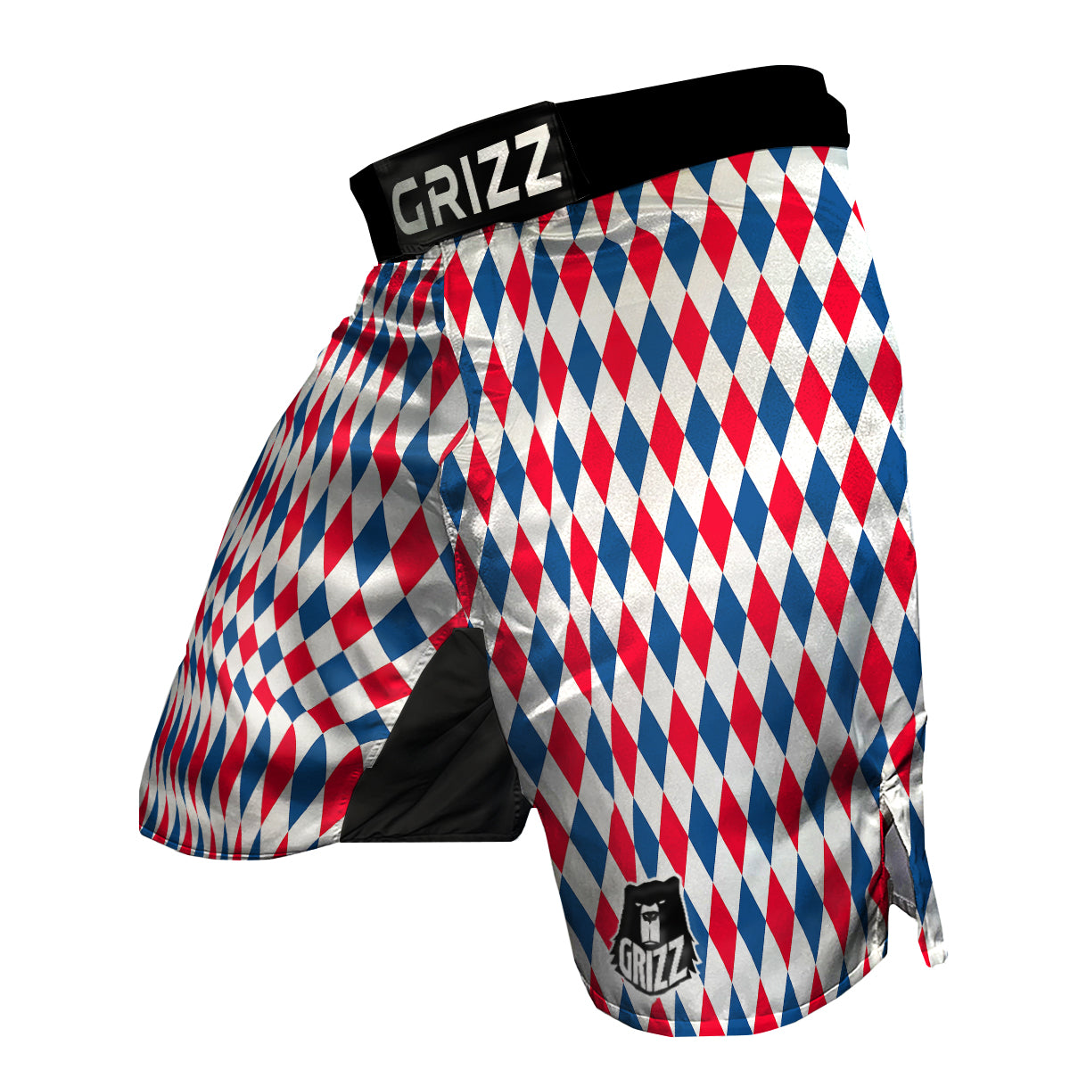 Argyle American Print Pattern MMA Shorts-grizzshop