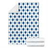 Argyle Blue Pattern Print Blanket-grizzshop