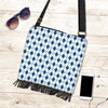 Argyle Blue Pattern Print Crossbody bags-grizzshop