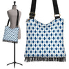 Argyle Blue Pattern Print Crossbody bags-grizzshop