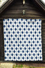 Argyle Blue Pattern Print Quilt-grizzshop