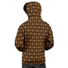 Argyle Brown Print Pattern Men's Hoodie-grizzshop