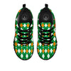 Argyle Irish Print Pattern Black Sneaker-grizzshop