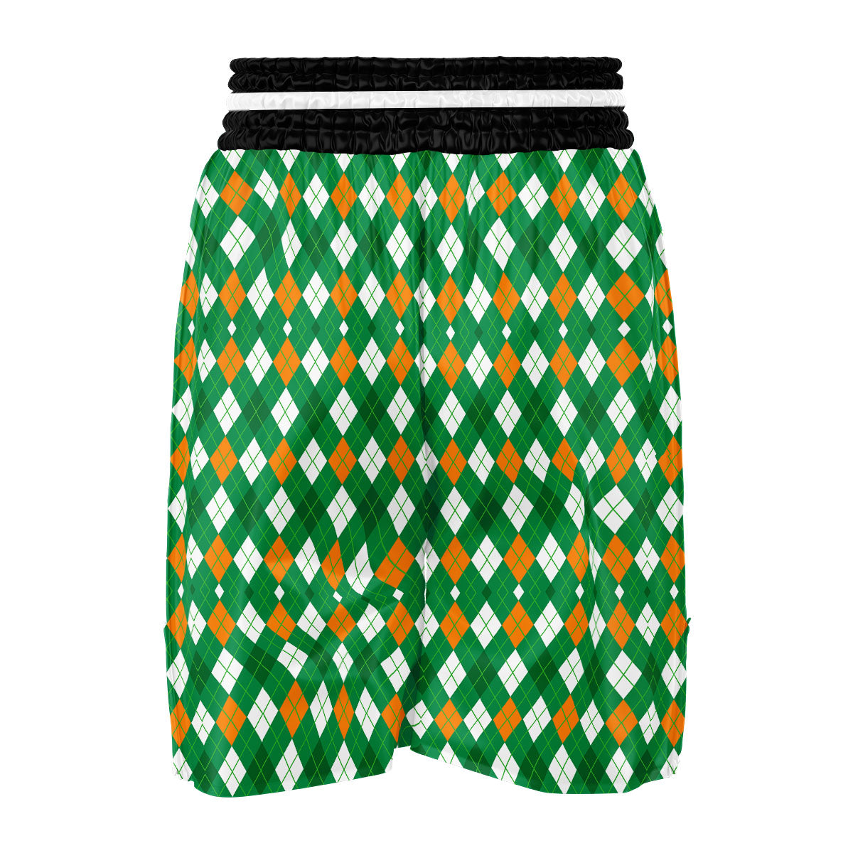 Argyle Irish Print Pattern Boxing Shorts-grizzshop