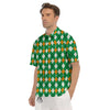 Argyle Irish Print Pattern Men's Short Sleeve Shirts-grizzshop