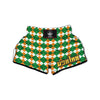 Argyle Irish Themed Print Pattern Muay Thai Boxing Shorts-grizzshop