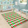 Argyle Merry Christmas Print Pattern Floor Mat-grizzshop