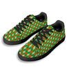 Argyle Saint Patrick's Day Print Pattern Black Low Top Sneakers-grizzshop