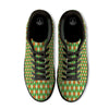 Argyle Saint Patrick's Day Print Pattern Black Low Top Sneakers-grizzshop