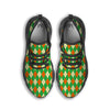 Argyle Saint Patrick's Day Print Pattern Black Running Shoes-grizzshop