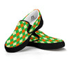 Argyle Saint Patrick's Day Print Pattern Black Slip On Shoes-grizzshop