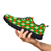 Argyle Saint Patrick's Day Print Pattern Black Sneaker-grizzshop