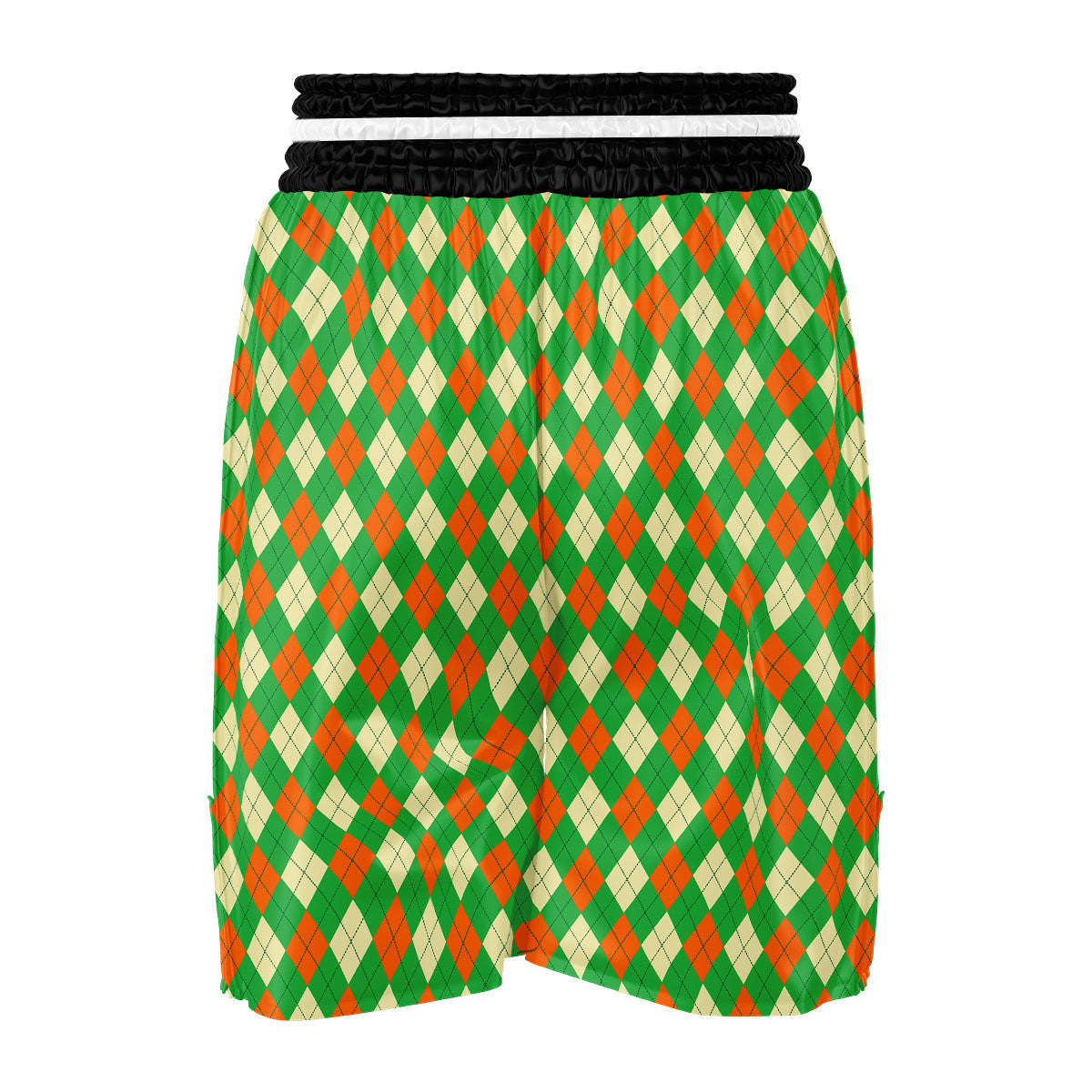 Argyle Saint Patrick's Day Print Pattern Boxing Shorts-grizzshop