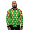 Argyle Saint Patrick's Day Print Pattern Men's Bomber Jacket-grizzshop