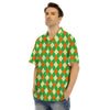 Argyle Saint Patrick's Day Print Pattern Men's Hawaiian Shirt-grizzshop