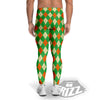 Argyle Saint Patrick's Day Print Pattern Men's Leggings-grizzshop