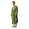 Argyle Saint Patrick's Day Print Pattern Men's Robe-grizzshop