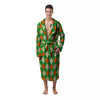 Argyle Saint Patrick's Day Print Pattern Men's Robe-grizzshop