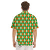 Argyle Saint Patrick's Day Print Pattern Men's Short Sleeve Shirts-grizzshop