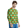 Argyle Saint Patrick's Day Print Pattern Men's Sweatshirt-grizzshop