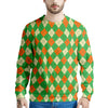 Argyle Saint Patrick's Day Print Pattern Men's Sweatshirt-grizzshop