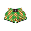 Argyle Saint Patrick's Day Print Pattern Muay Thai Boxing Shorts-grizzshop