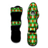 Argyle Saint Patrick's Day Print Pattern Muay Thai Shin Guards-grizzshop