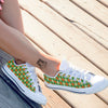 Argyle Saint Patrick's Day Print Pattern White Low Top Shoes-grizzshop