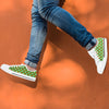 Argyle Saint Patrick's Day Print Pattern White Low Top Shoes-grizzshop