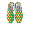 Argyle Saint Patrick's Day Print Pattern White Slip On Shoes-grizzshop