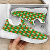 Argyle Saint Patrick's Day Print Pattern White Walking Shoes-grizzshop