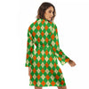 Argyle Saint Patrick's Day Print Pattern Women's Robe-grizzshop