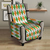 Argyle St Patrick's Day Print Pattern Armchair Protector-grizzshop